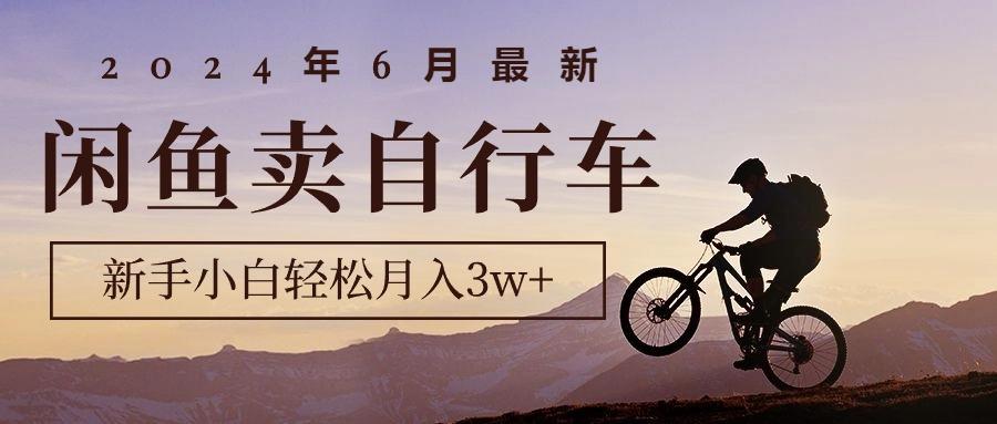 2024年6月最新闲鱼卖自行车，新手小白轻松月入3w+项目-知芽创业社