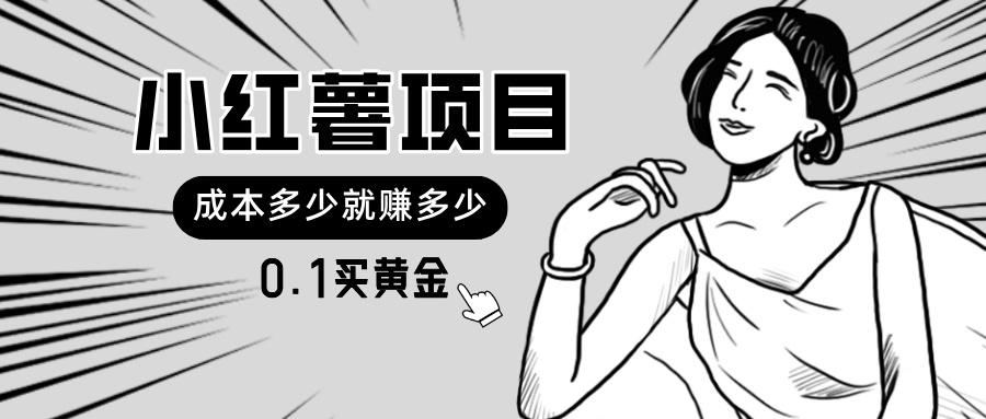小红薯暴力项目，0.1买黄金。操作简单，日入无上限，可无限扩大。-知芽创业社
