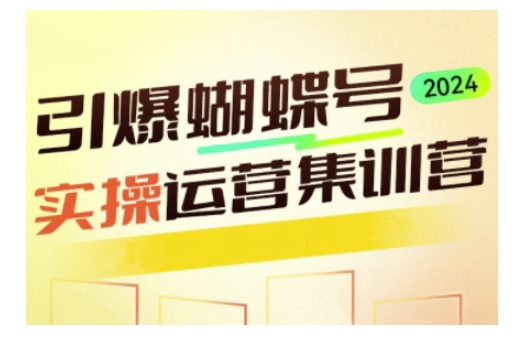 引爆蝴蝶号实操运营，助力你深度掌握蝴蝶号运营，实现高效实操，开启流量变现之路-知芽创业社