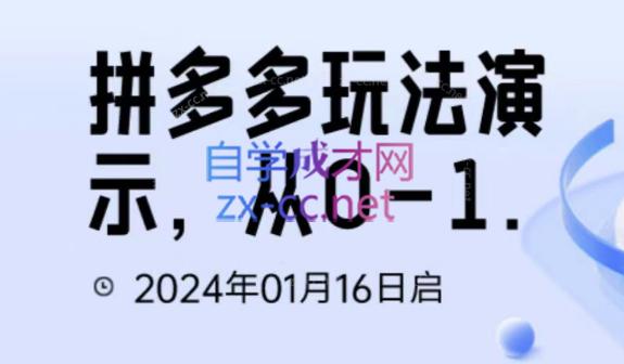 吴老师·拼多多从选品到截流到付费的玩法技巧-知芽创业社