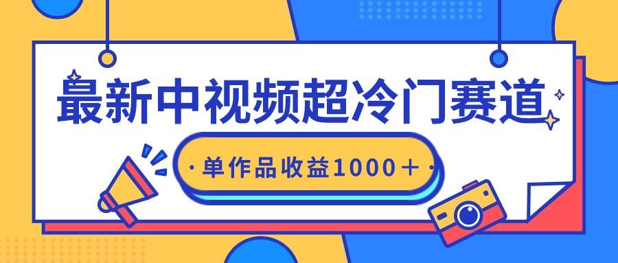 (9275期)最新中视频超冷门赛道，轻松过原创，单条视频收益1000＋-知芽创业社