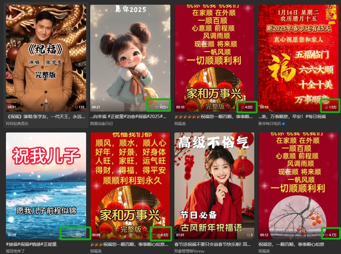 银发经济新年风口，儿女祝福视频爆火，一条作品上万播放，一定要抓住-知芽创业社