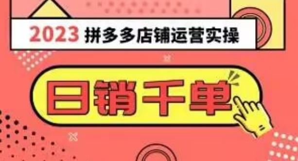 2023拼多多运营实操，每天30分钟日销1000＋，爆款选品技巧大全（10节课）-知芽创业社