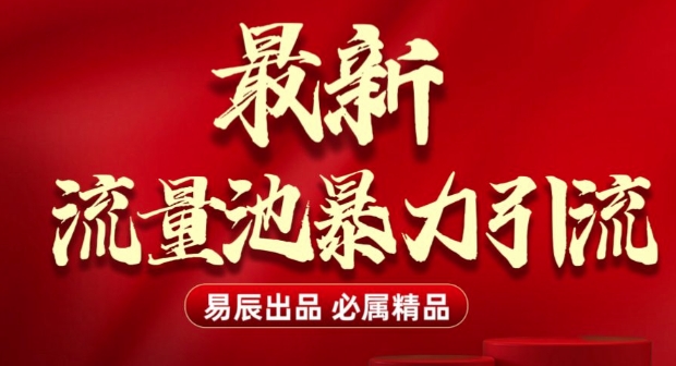 最新“流量池”无门槛暴力引流(全网首发)日引500+-知芽创业社