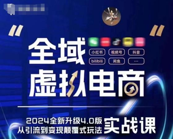 全域虚拟电商4.0 实战为主，理论为辅，5大「黄金赚钱虚拟赛道」，颠覆式的创新玩法交付-知芽创业社
