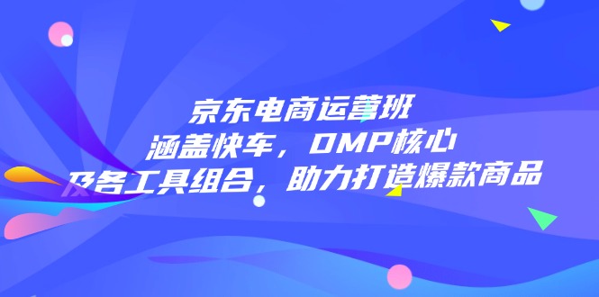 京东电商运营班：涵盖快车，DMP核心及各工具组合，助力打造爆款商品-知芽创业社