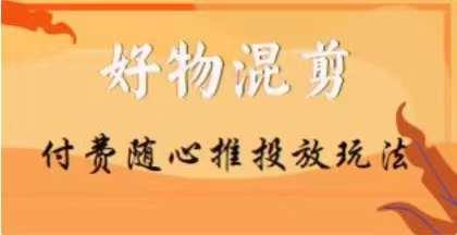 【万三】好物混剪付费随心推投放玩法，随心投放小课抖音教程-知芽创业社