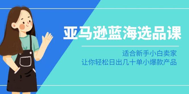 亚马逊-蓝海选品课：适合新手小白卖家，让你轻松日出几十单小爆款产品-知芽创业社