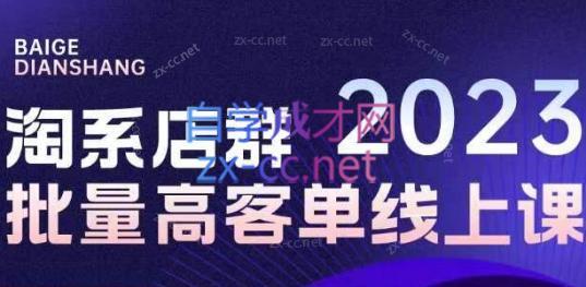 白戈电商·23年淘系批量高客单+24年全域电商矩阵-知芽创业社