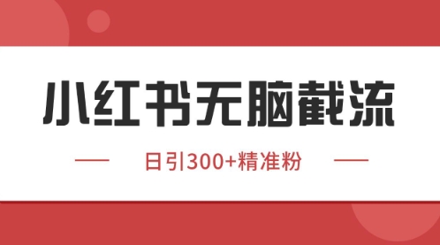 小红书只要你有同行就能获客，独家野路子获客玩法，暴力截流【揭秘】-知芽创业社