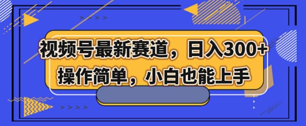视频号最新赛道，日入300+，新手小白轻松掌握-知芽创业社
