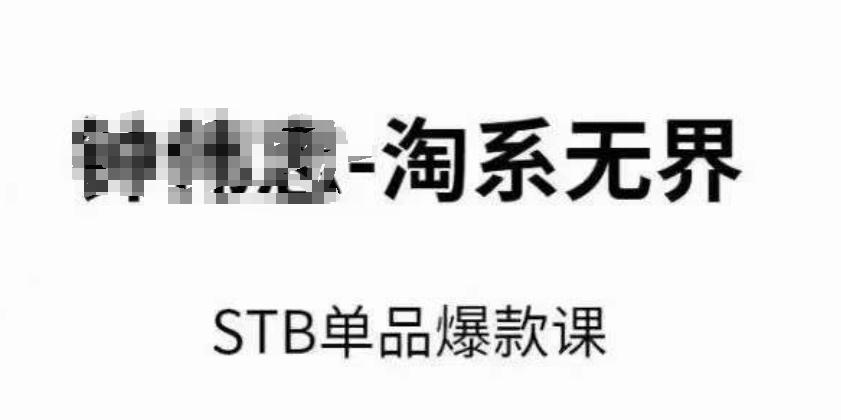 淘系无界STB单品爆款课(2024)，付费带动免费的核心逻辑，万相台无界关键词推广/精准人群的核心-知芽创业社