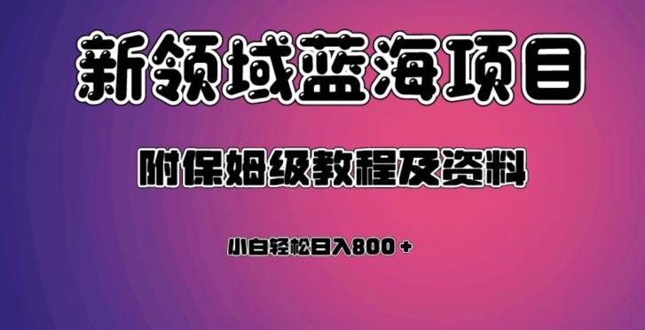 虚拟资源蓝海领域新项目，轻松日入800＋，附保姆级教程及资料-知芽创业社