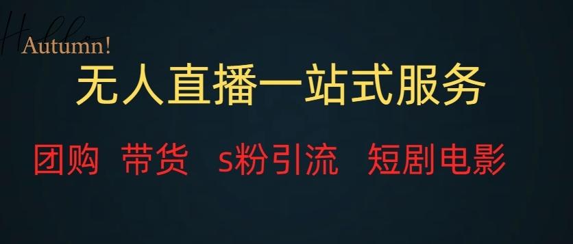 无人直播一站式服务（教程以及变现方式）-知芽创业社