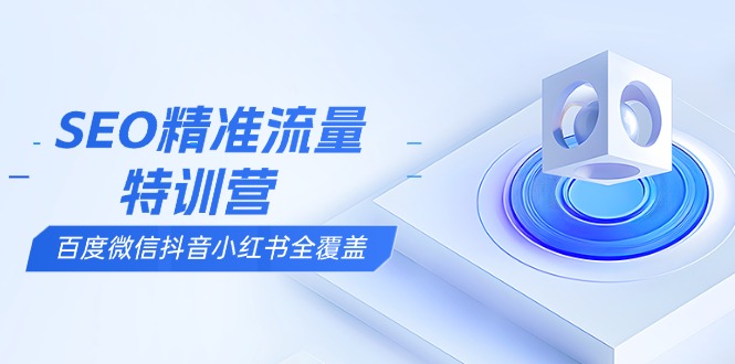 SEO精准流量特训营，百度微信抖音小红书全覆盖，带你搞懂搜索优化核心技巧-知芽创业社