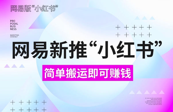 网易官方新推“小红书”，搬运即有收益，新手小白千万别错过(附详细教程)【揭秘】-知芽创业社