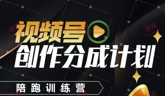 视频号创作分成计划陪跑训练营，手把手教会你如何制作视频，细水长流型项目-知芽创业社