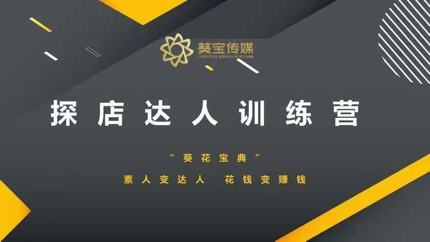 探店达人训练营，素人变达人，花钱变赚钱-知芽创业社