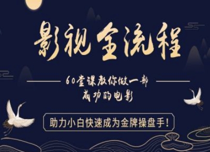 【影视全流程】教你做一部成功的电影，助力小白快速成为金牌操盘手-知芽创业社