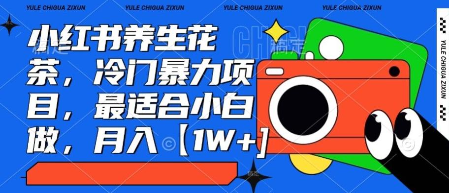 小红书养生花茶，冷门暴力项目，最适合小白做，月入【1W+】-知芽创业社