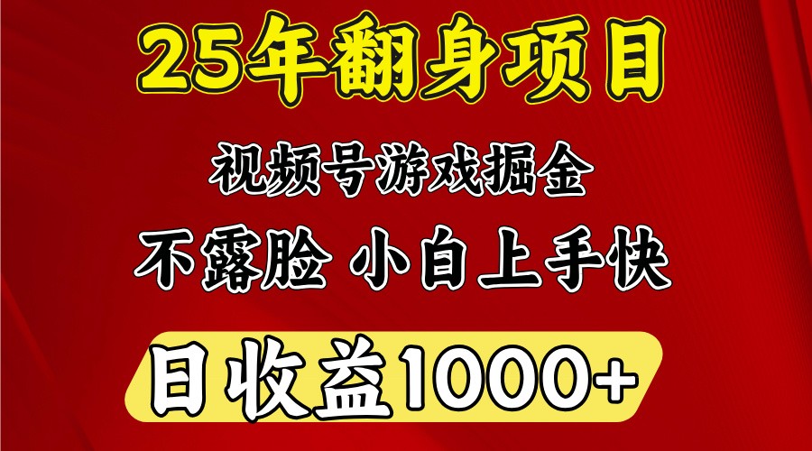 一天收益1000+ 25年开年落地好项目-知芽创业社