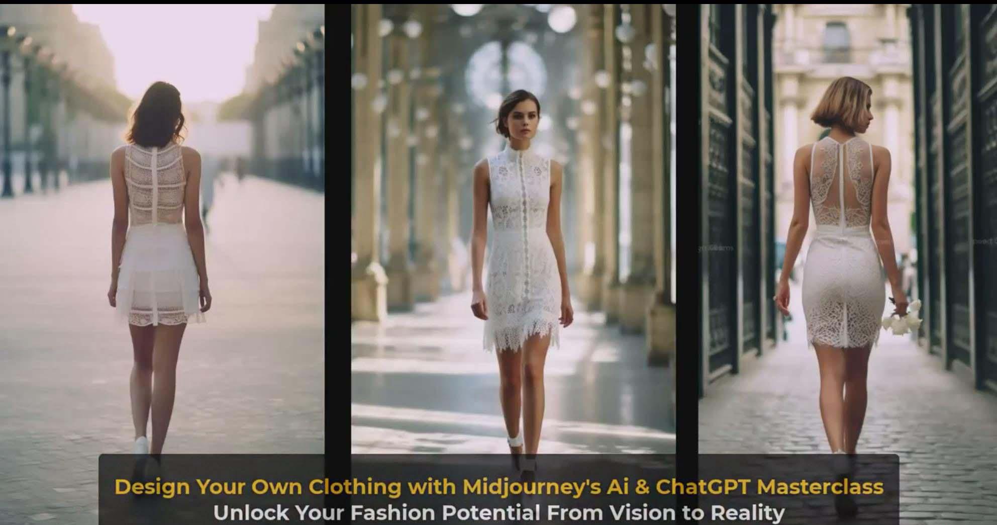 图片[2]-利用 Midjourneys Ai 人工智能设计自己的服装AI大师班-10节课-中英字幕-知芽创业社