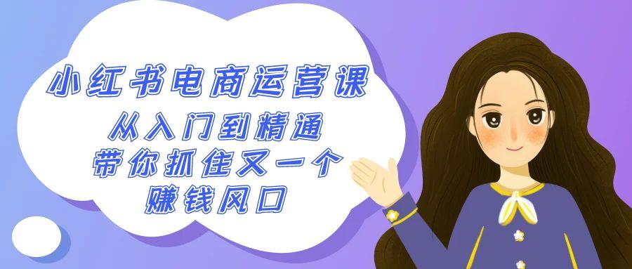 2024小红书电商运营课，从入门到精通，带你抓住又一个赚钱风口(50节课)-知芽创业社