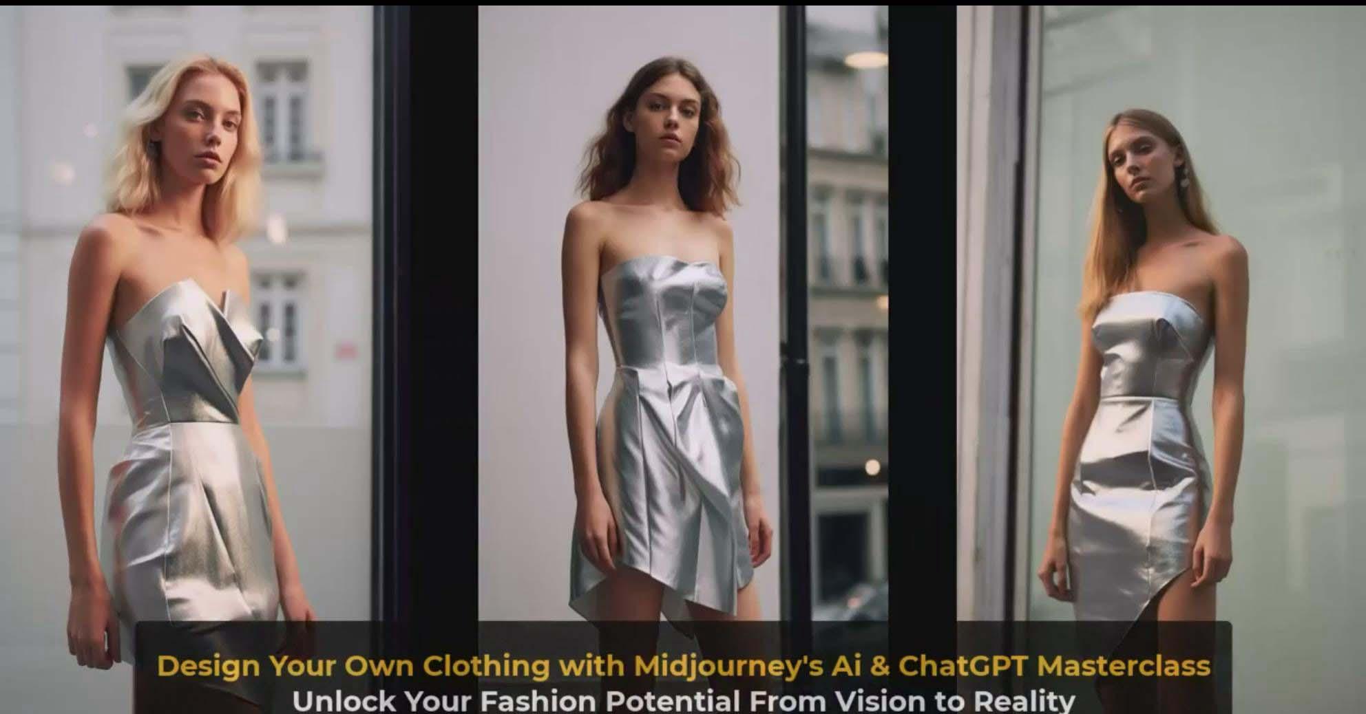图片[8]-利用 Midjourneys Ai 人工智能设计自己的服装AI大师班-10节课-中英字幕-知芽创业社