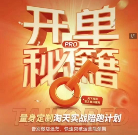 淘宝开单秘籍PRO，量身定制淘天实战陪跑计划，告别做店迷茫、快速突破运营瓶颈期(更新6月)-知芽创业社