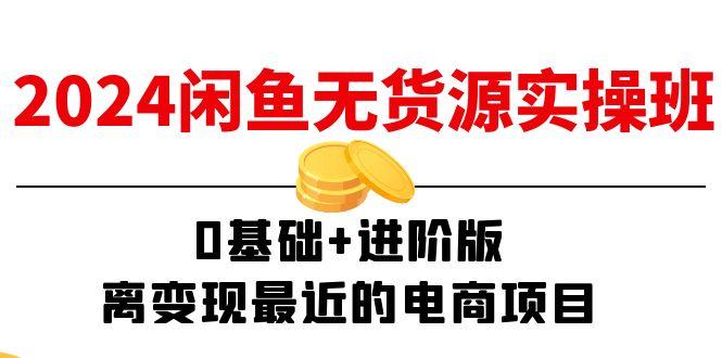 2024闲鱼-无货源实操班：0基础+进阶版，离变现最近的电商项目(15节-知芽创业社