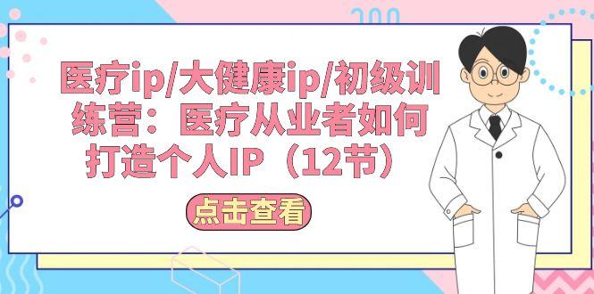 医疗ip/大健康ip/初级训练营：医疗从业者如何打造个人IP(12节-知芽创业社