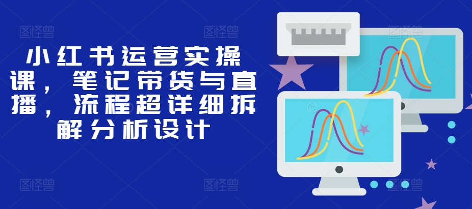 小红书运营实操课，笔记带货与直播，流程超详细拆解分析设计-知芽创业社