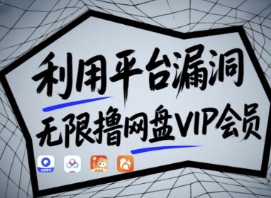 利用平台漏洞，无限撸网盘VIP会员，用户亲测有效!【漏洞原理+操作演示】-知芽创业社
