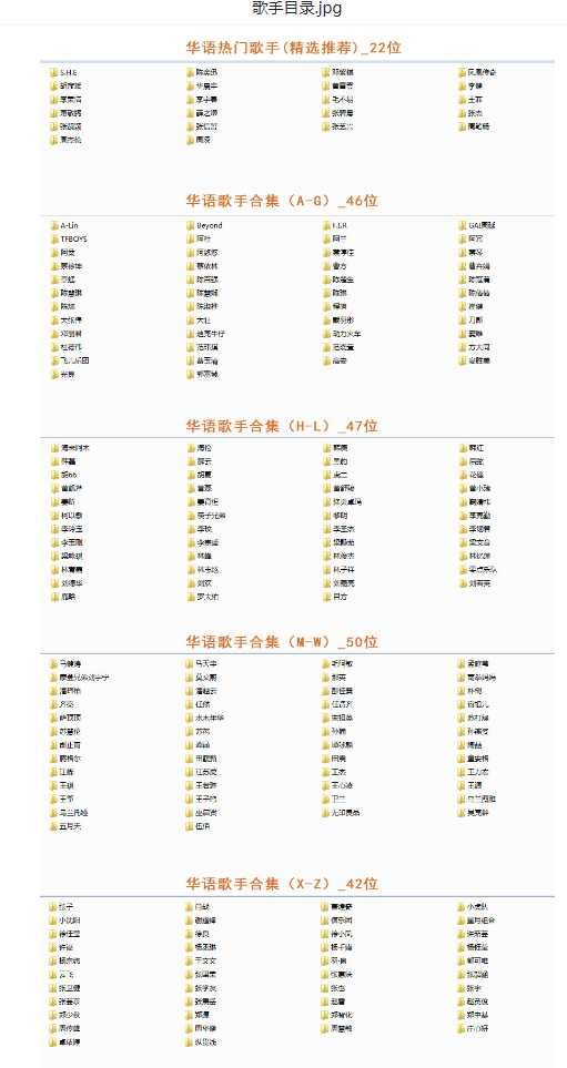【音乐】歌手合集（100多位歌手合集）-知芽创业社