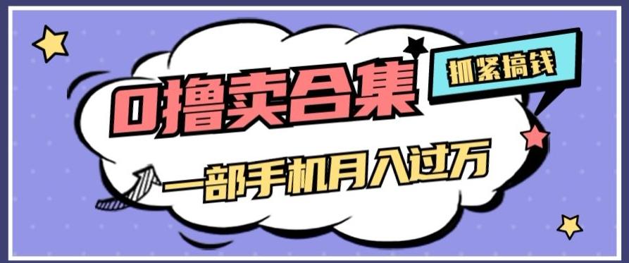 0撸项目月入过万，售卖全套ai工具合集，一单29.9元，一部手机即可【揭秘】-知芽创业社