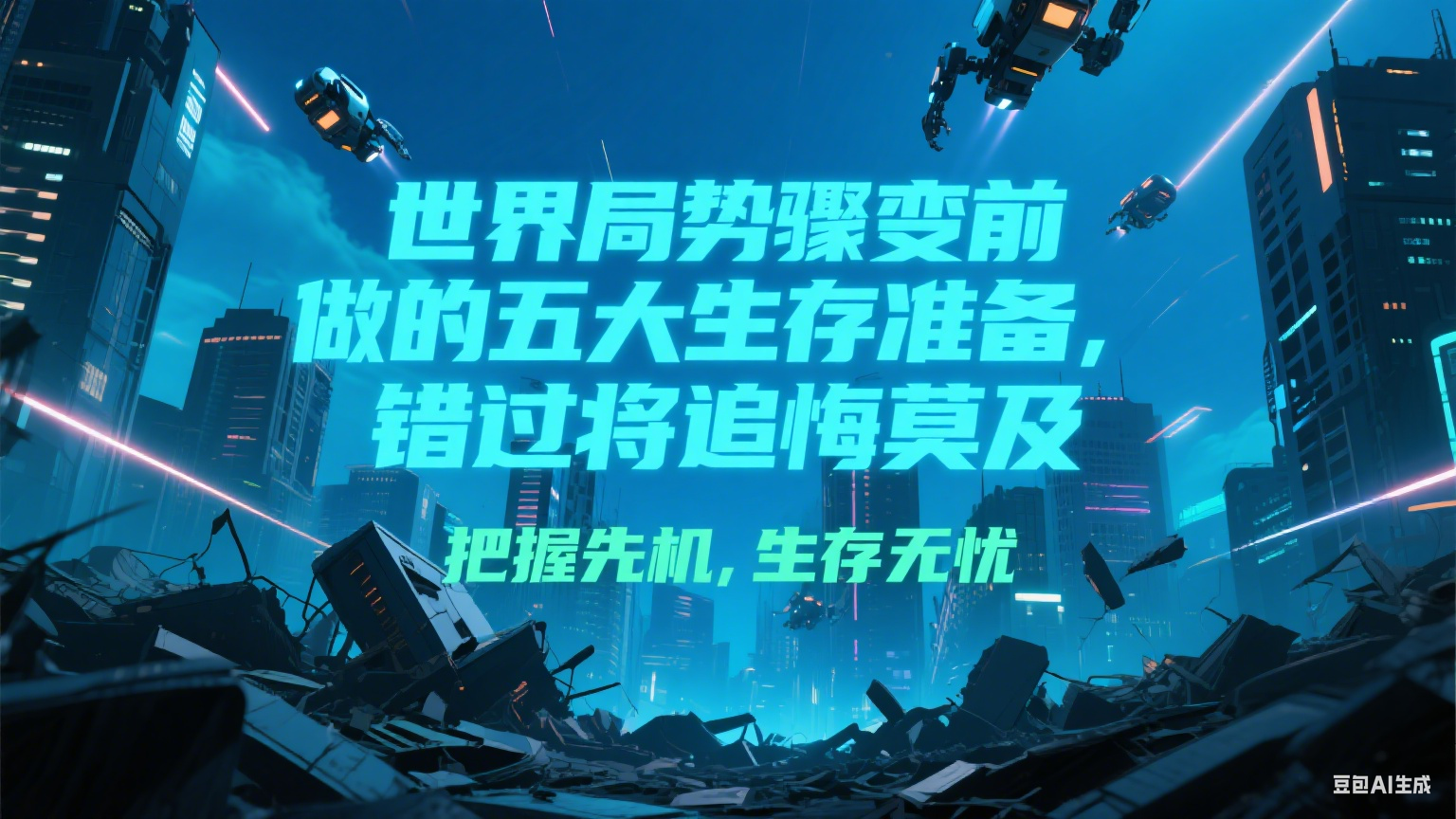 付费文章《世界局势骤变前必做的五大生存准备，错过将追悔莫及》-知芽创业社
