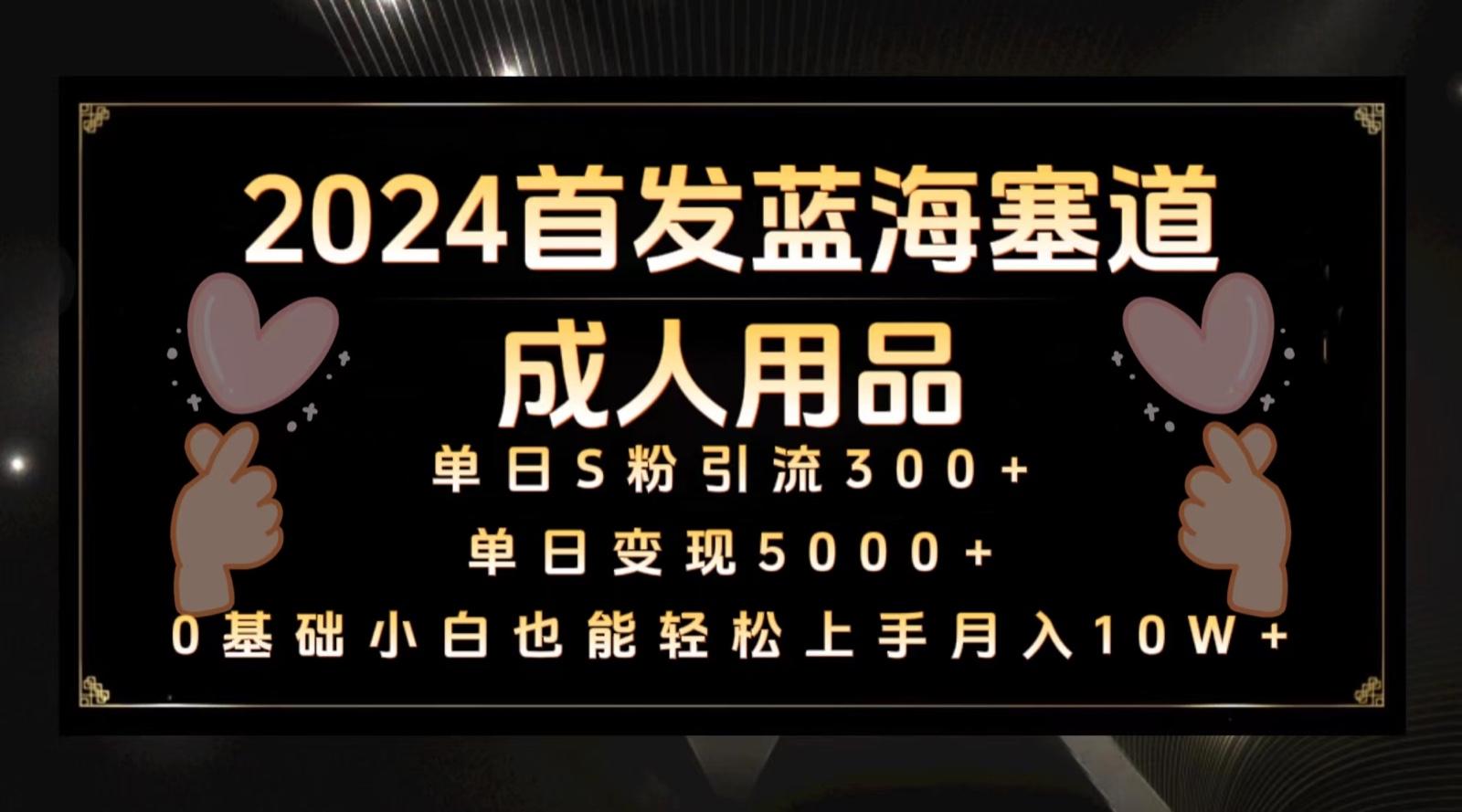 2024首发蓝海塞道成人用品，月入10W+保姆教程-知芽创业社