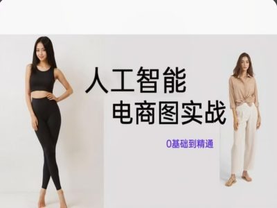 人工智能SD电商图实战，ai绘图0基础到精通-知芽创业社
