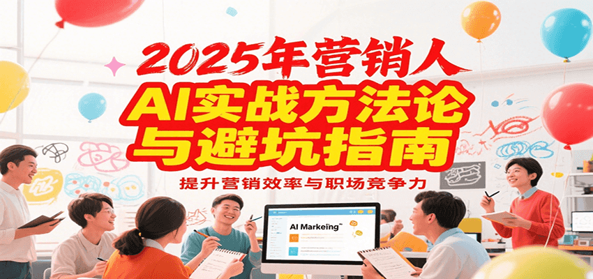 2025年营销实战方法论与避坑指南，利用AI提升营销效率与职场竞争力-知芽创业社