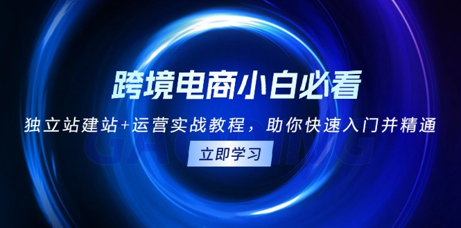 跨境电商小白必看！独立站建站+运营实战教程，助你快速入门并精通-知芽创业社