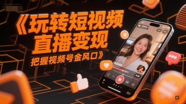 玩转短视频直播变现，把握视频号金风口-知芽创业社