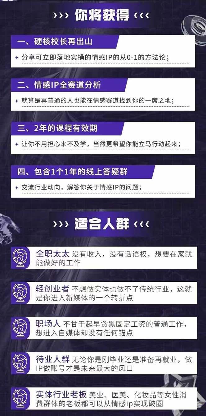 图片[1]-情感直播IP短视频全通大课，普通人的IP之路从情感赛道开始(18节-知芽创业社