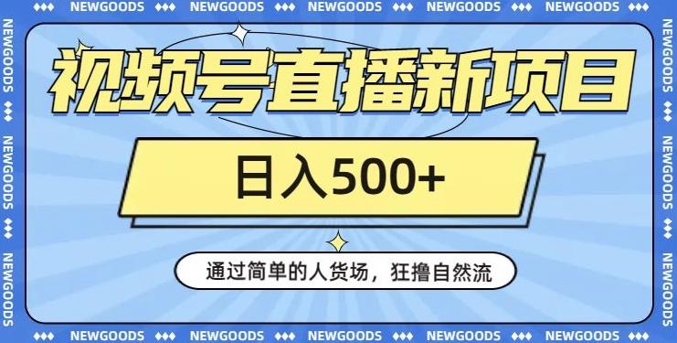 视频号直播新项目，通过简单的人货场，狂撸自然流，日入500+【260G资料】-知芽创业社