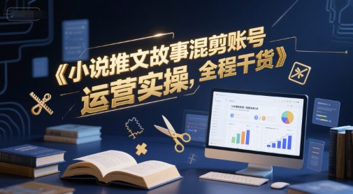 小说推文故事混剪账号运营实操，全程干货-知芽创业社