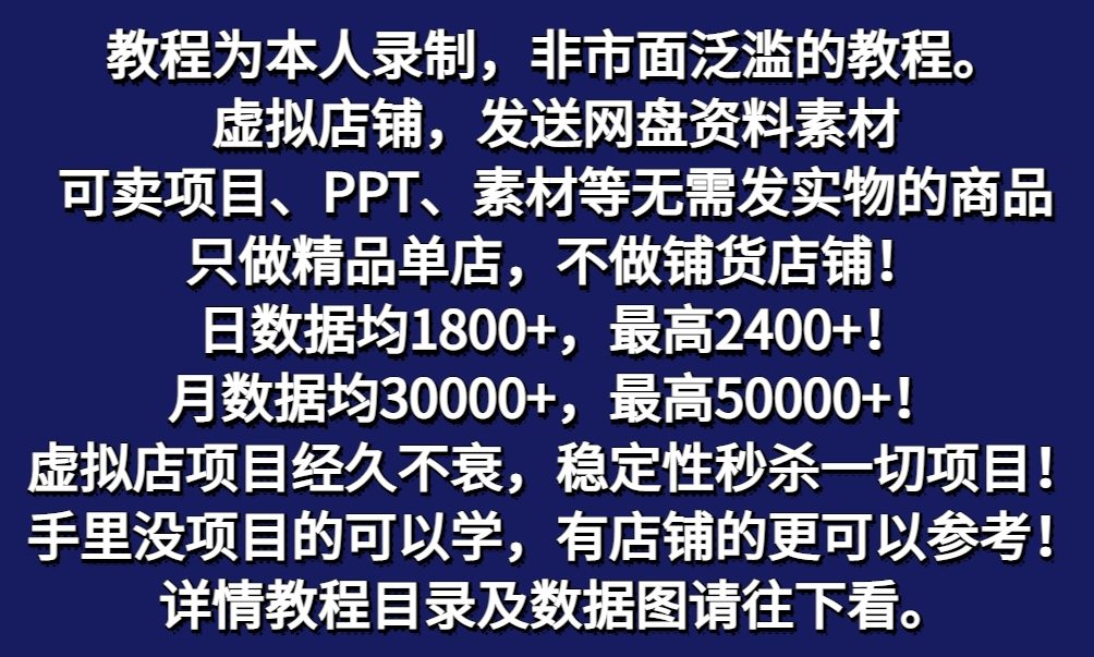 图片[1]-拼多多虚拟店铺项目，电脑挂机自动发货，单店日利润300+-知芽创业社