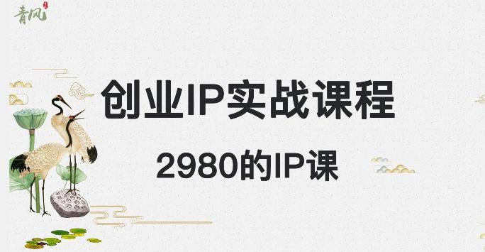 外边卖2980的创业IP课程，做私域月入5w+-知芽创业社