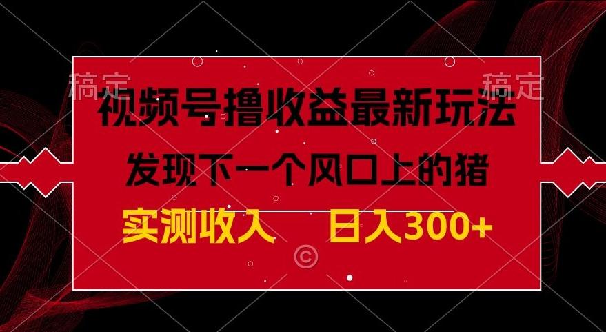 视频号分成计划最新玩法，单条作品几分钟制作完成,日入300+，过年前最后的冲刺-知芽创业社