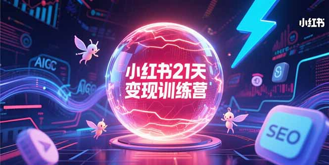 小红书21天变现训练营，AIGC工具高效应用，SEO优化核心技巧-知芽创业社